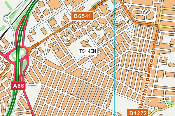 TS1 4EN map - OS VectorMap District (Ordnance Survey)