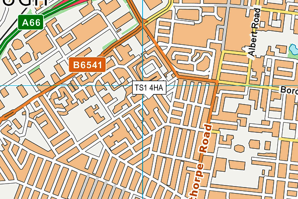 TS1 4HA map - OS VectorMap District (Ordnance Survey)