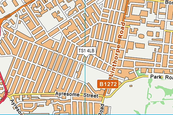 TS1 4LB map - OS VectorMap District (Ordnance Survey)