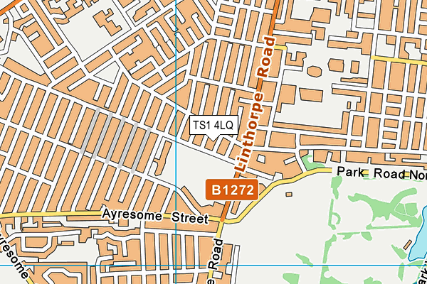 TS1 4LQ map - OS VectorMap District (Ordnance Survey)