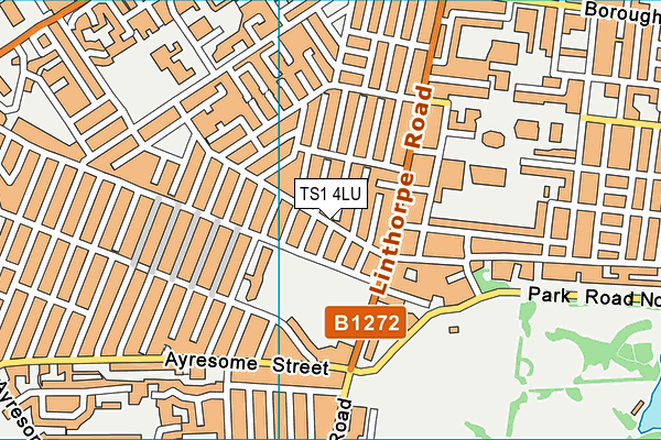 TS1 4LU map - OS VectorMap District (Ordnance Survey)
