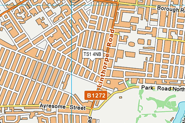 TS1 4NB map - OS VectorMap District (Ordnance Survey)