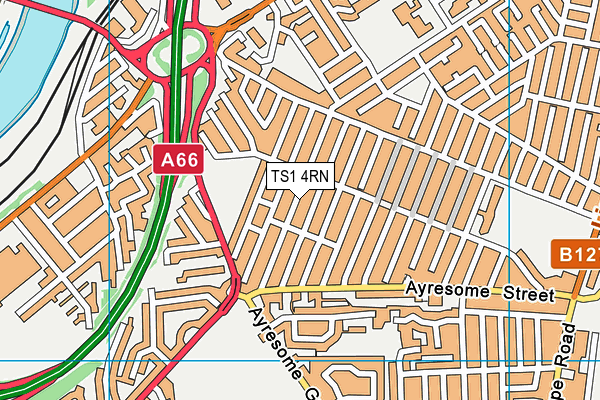 TS1 4RN map - OS VectorMap District (Ordnance Survey)