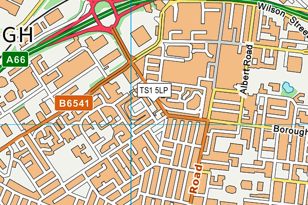 TS1 5LP map - OS VectorMap District (Ordnance Survey)