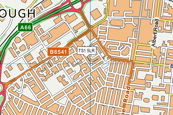 TS1 5LR map - OS VectorMap District (Ordnance Survey)