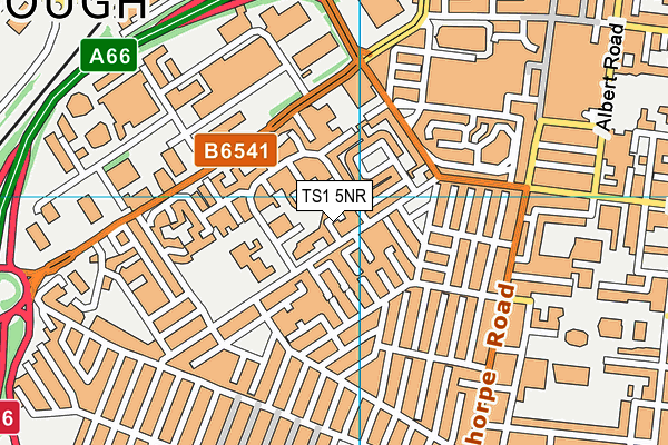 TS1 5NR map - OS VectorMap District (Ordnance Survey)