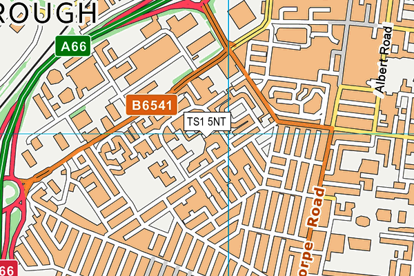 TS1 5NT map - OS VectorMap District (Ordnance Survey)