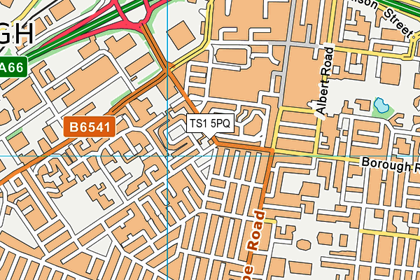 TS1 5PQ map - OS VectorMap District (Ordnance Survey)