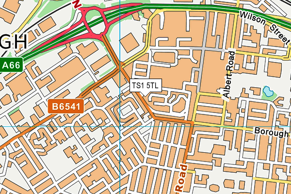 TS1 5TL map - OS VectorMap District (Ordnance Survey)