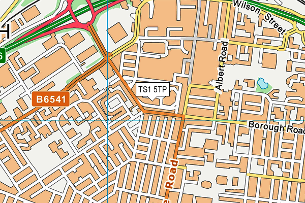 TS1 5TP map - OS VectorMap District (Ordnance Survey)