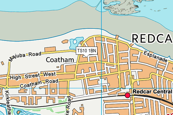 TS10 1BN map - OS VectorMap District (Ordnance Survey)