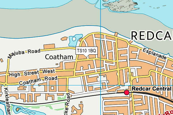 TS10 1BQ map - OS VectorMap District (Ordnance Survey)