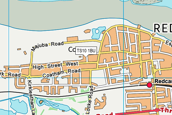 TS10 1BU map - OS VectorMap District (Ordnance Survey)