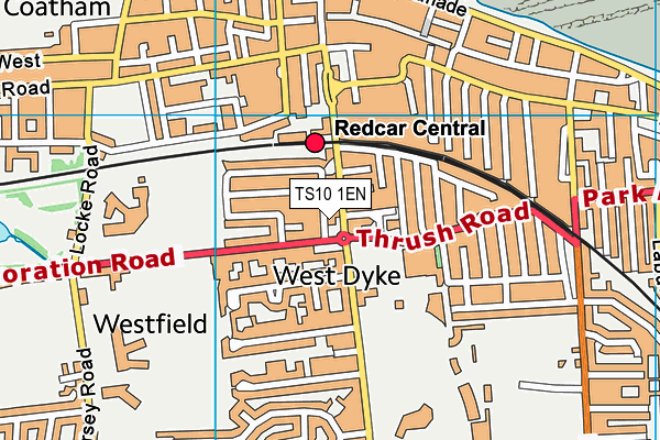 TS10 1EN map - OS VectorMap District (Ordnance Survey)