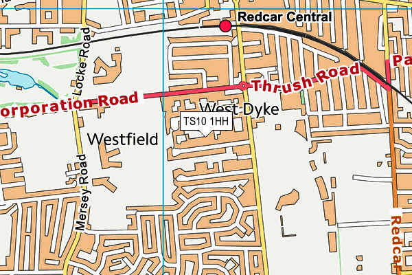 TS10 1HH map - OS VectorMap District (Ordnance Survey)