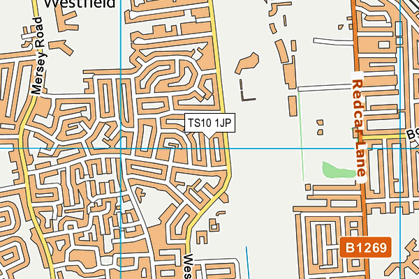 TS10 1JP map - OS VectorMap District (Ordnance Survey)