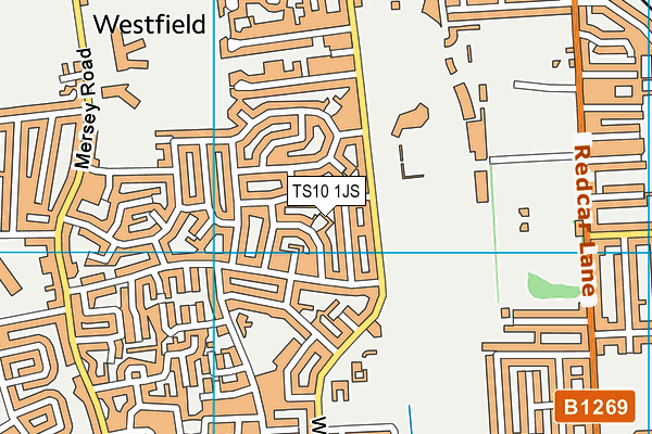 TS10 1JS map - OS VectorMap District (Ordnance Survey)