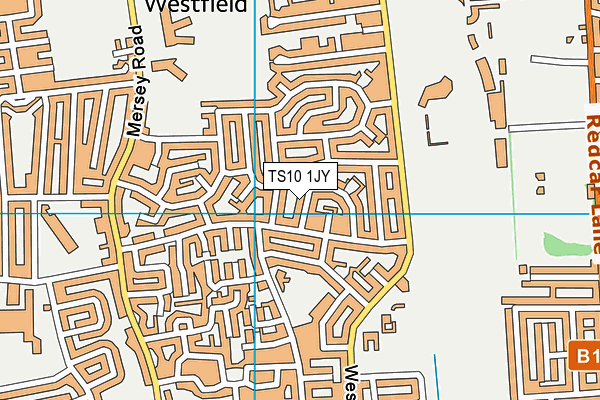 TS10 1JY map - OS VectorMap District (Ordnance Survey)