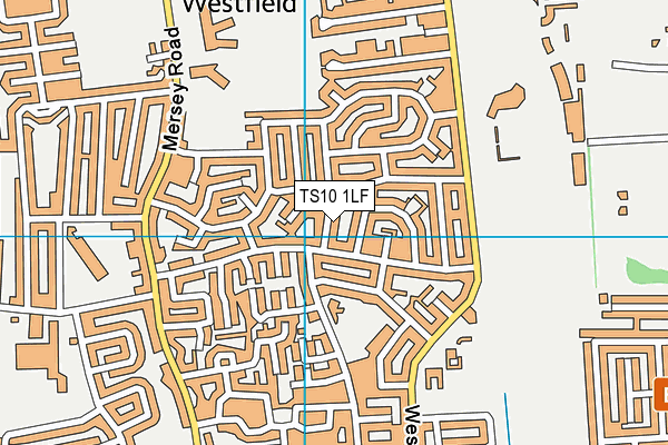 TS10 1LF map - OS VectorMap District (Ordnance Survey)