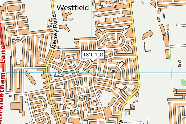 TS10 1LG map - OS VectorMap District (Ordnance Survey)