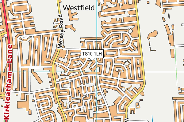 TS10 1LH map - OS VectorMap District (Ordnance Survey)