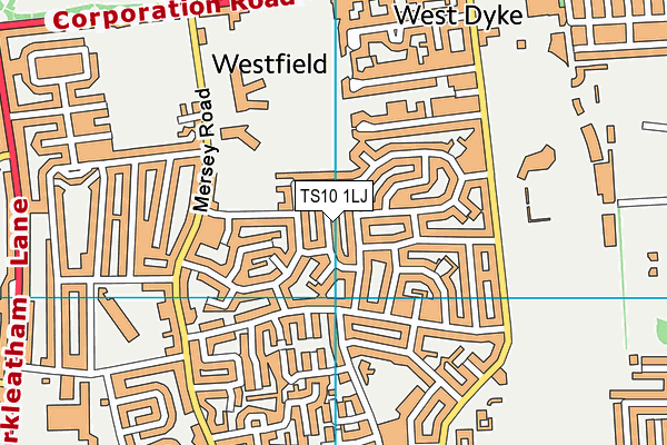 TS10 1LJ map - OS VectorMap District (Ordnance Survey)