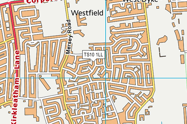 TS10 1LL map - OS VectorMap District (Ordnance Survey)