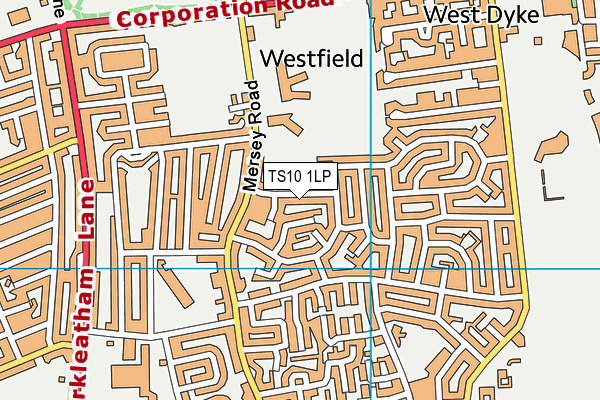 TS10 1LP map - OS VectorMap District (Ordnance Survey)