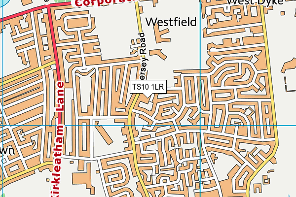 TS10 1LR map - OS VectorMap District (Ordnance Survey)