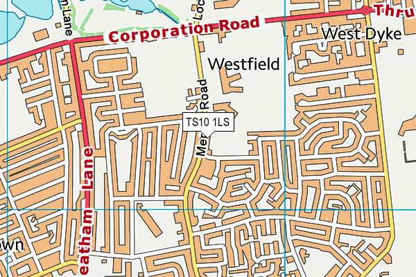St Benedict's Catholic Primary School map (TS10 1LS) - OS VectorMap District (Ordnance Survey)