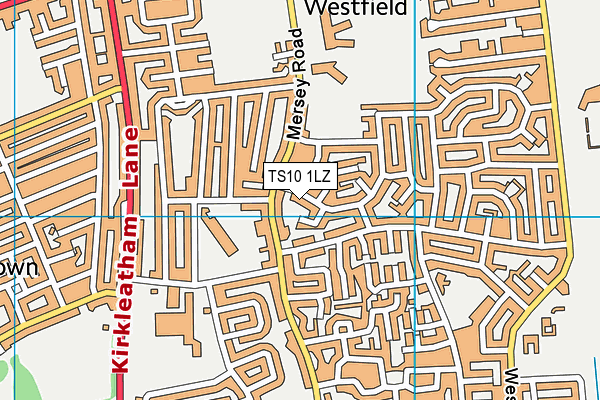 TS10 1LZ map - OS VectorMap District (Ordnance Survey)