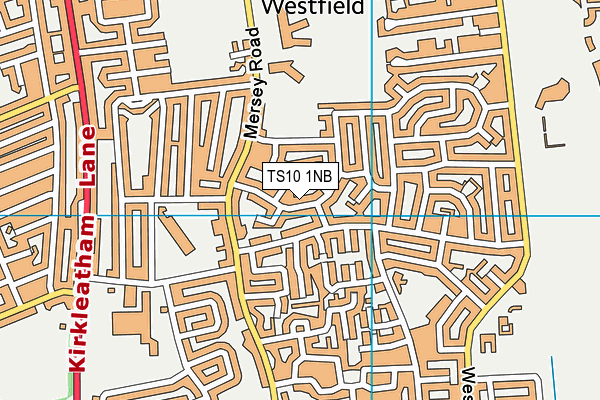 TS10 1NB map - OS VectorMap District (Ordnance Survey)