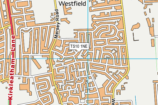 TS10 1NE map - OS VectorMap District (Ordnance Survey)