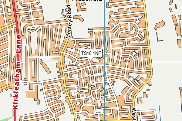 TS10 1NF map - OS VectorMap District (Ordnance Survey)