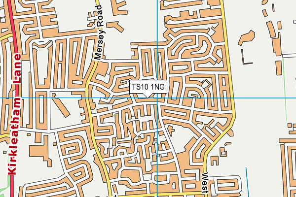 TS10 1NG map - OS VectorMap District (Ordnance Survey)