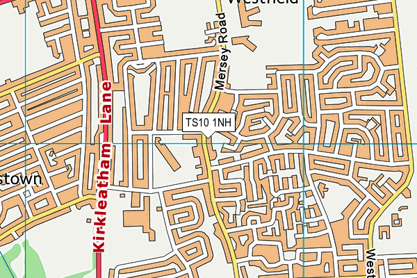 TS10 1NH map - OS VectorMap District (Ordnance Survey)
