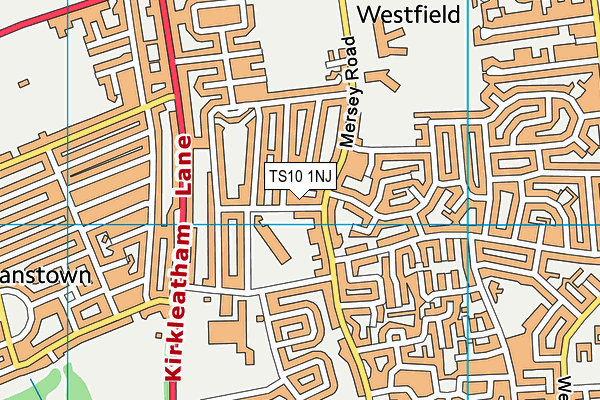 TS10 1NJ map - OS VectorMap District (Ordnance Survey)