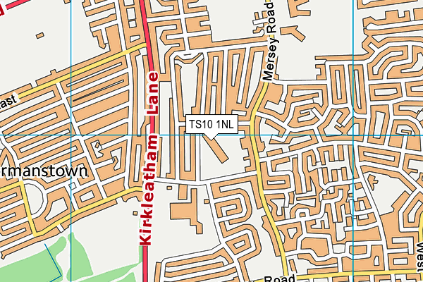 Newcomen Primary School map (TS10 1NL) - OS VectorMap District (Ordnance Survey)