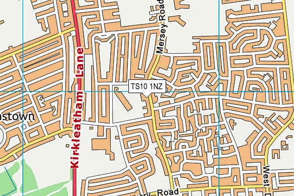 TS10 1NZ map - OS VectorMap District (Ordnance Survey)