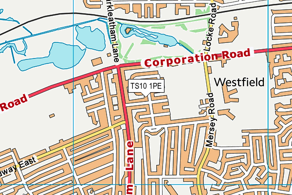 TS10 1PE map - OS VectorMap District (Ordnance Survey)