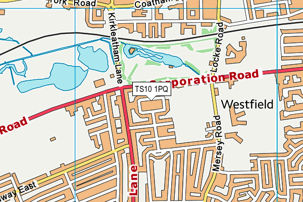 TS10 1PQ map - OS VectorMap District (Ordnance Survey)