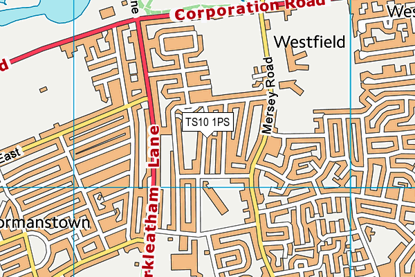 TS10 1PS map - OS VectorMap District (Ordnance Survey)