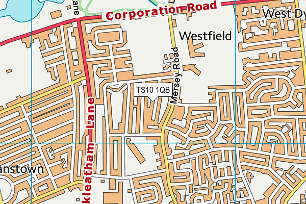 TS10 1QB map - OS VectorMap District (Ordnance Survey)