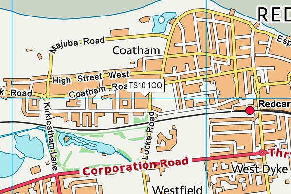 TS10 1QQ map - OS VectorMap District (Ordnance Survey)