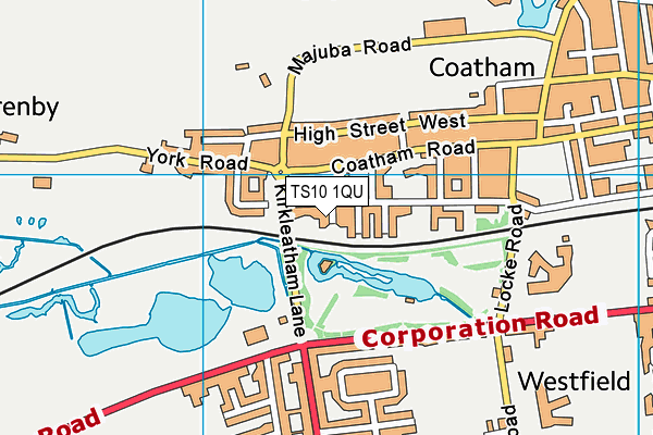 TS10 1QU map - OS VectorMap District (Ordnance Survey)