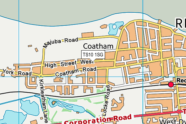 TS10 1SG map - OS VectorMap District (Ordnance Survey)