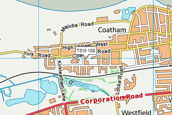 TS10 1SS map - OS VectorMap District (Ordnance Survey)