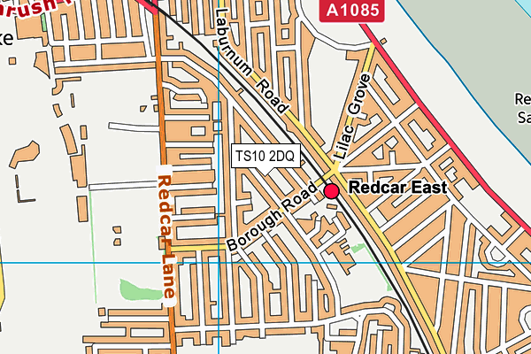 TS10 2DQ map - OS VectorMap District (Ordnance Survey)