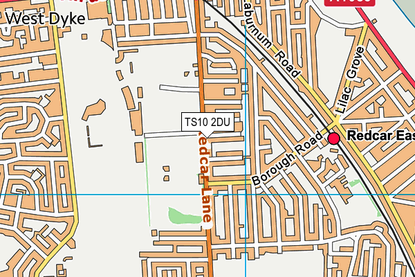 TS10 2DU map - OS VectorMap District (Ordnance Survey)