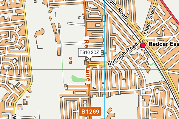 Borough Park map (TS10 2DZ) - OS VectorMap District (Ordnance Survey)